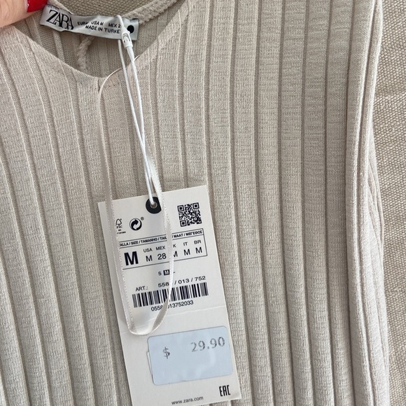 NWT Zara bodycon midi dress - Picture 2 of 2